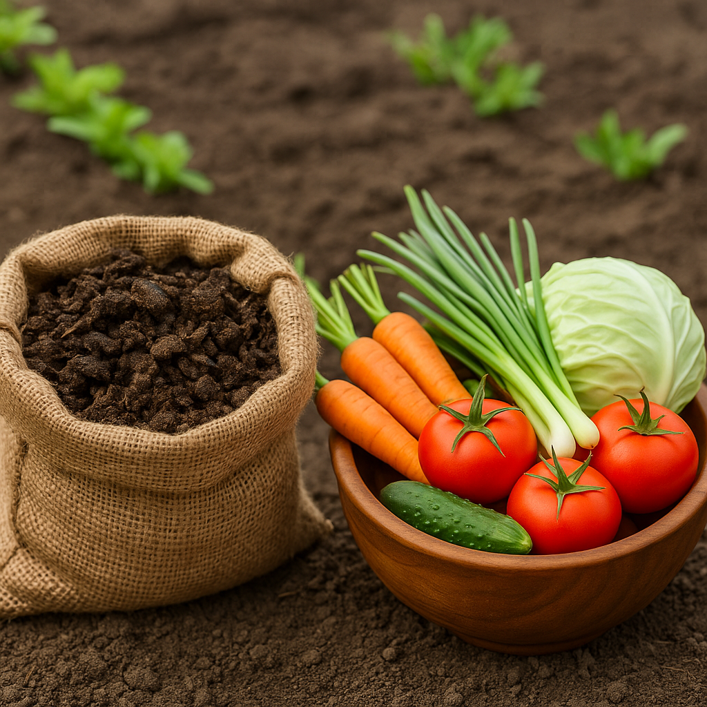 Овощи, фрукты, ягоды лучше реагируют на органику