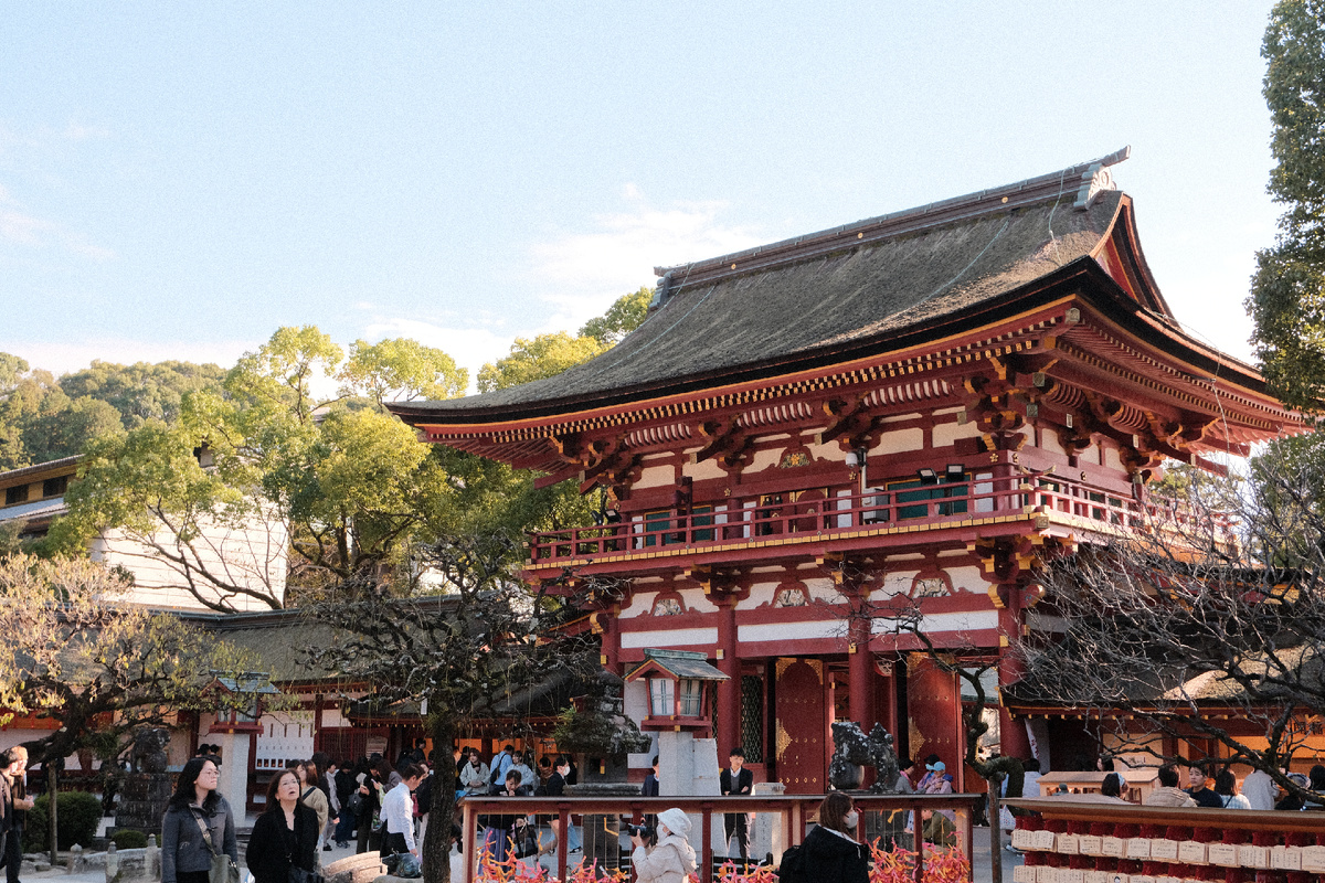 Храм Дадзайфу Тэнман-гу, Кюсю, Япония.