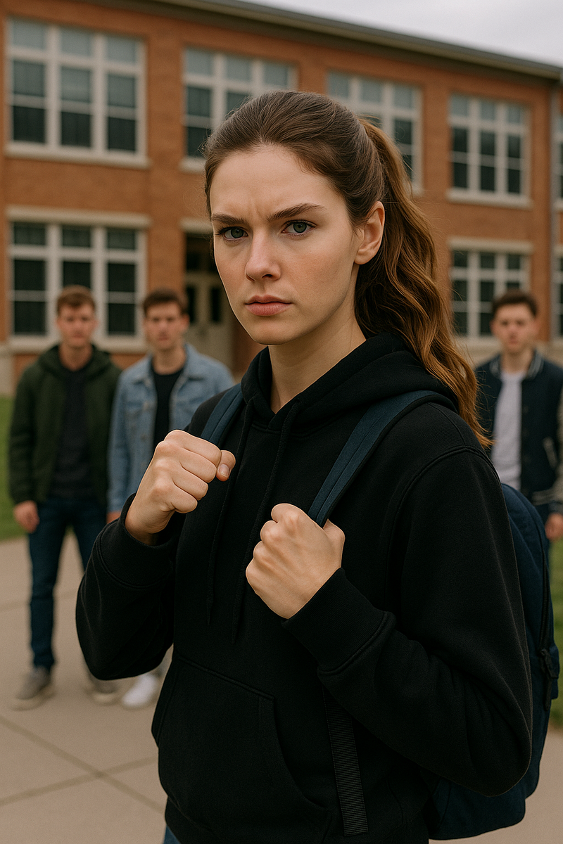 📌 Описание:Парни поджидали её после школы, думая, что она — лёгкая добыча. Молчаливая, одинокая, без поддержки… Но Арина — дочь бывшего военного и чемпионки по дзюдо. И она терпела не потому, что боялась. А потому что ждала момента, когда молчание сменится действием. После того вечера в школе её больше не трогал никто...