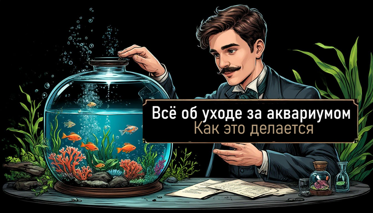 Как правильно ухаживать за домашним аквариумом - в этой статье! Спойлер: не так уж ложно!