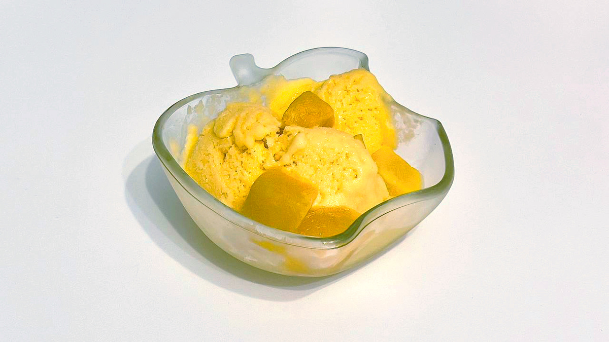 Мороженое из манго понравилось и ребенку, и подружке, которая зашла в гости на следующий день