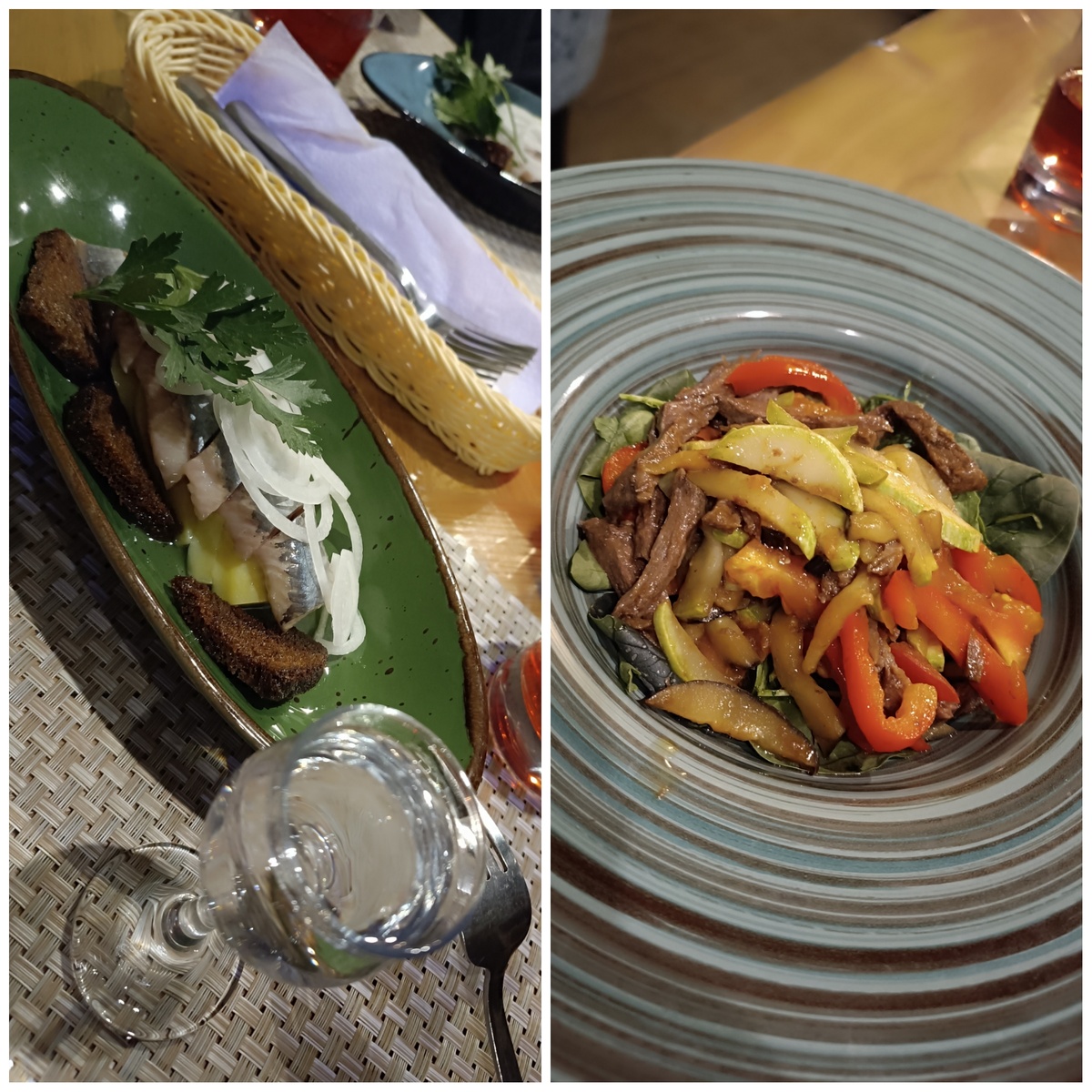 Селёдка и салат