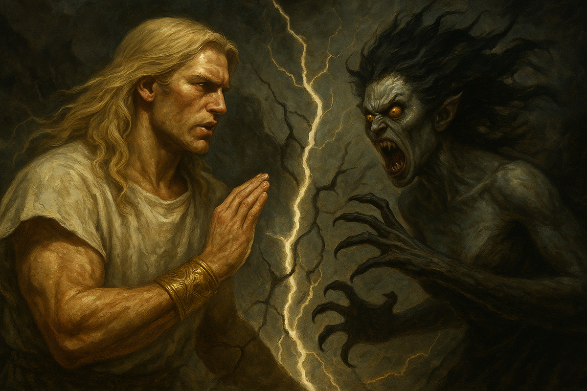 Когда Репрев упоминает имя Христа, Стрикс впадает в ярость. Это не просто реакция. Это онтологический сбой, взрыв системы.