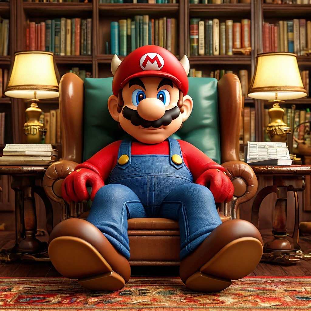 Марио от ИИ Шедеврум