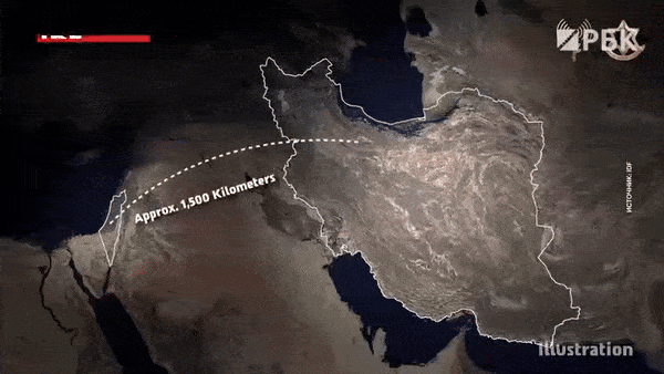    В очередной раз ЦАХАЛ показала карту иранских регионов, по которым был нанесён удар. Видео: ТГ-канал "Пул №3"