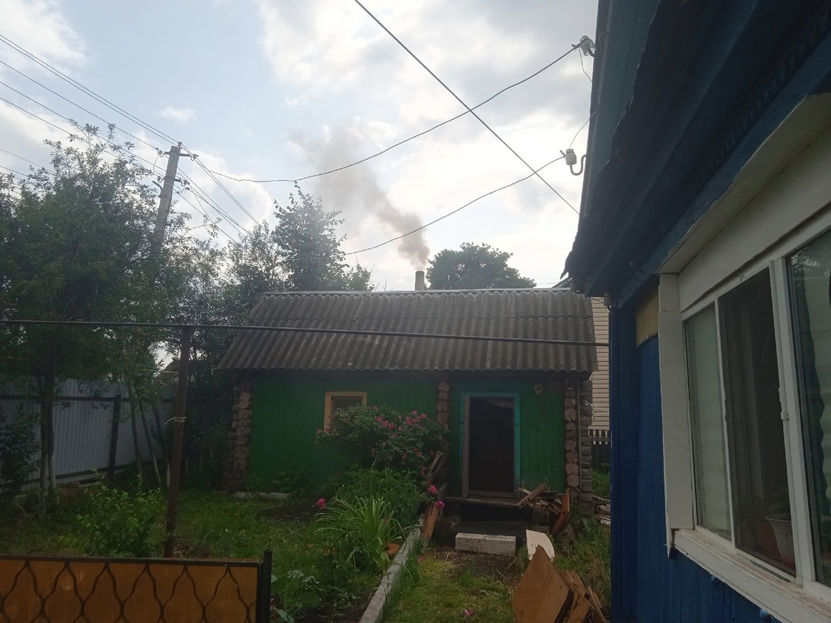 Баня топится.