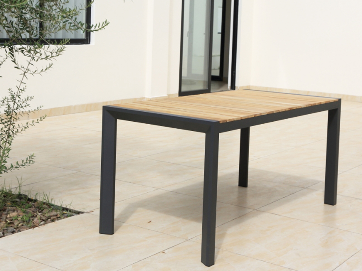 Обеденный стол Grawford сто столешницей их тика