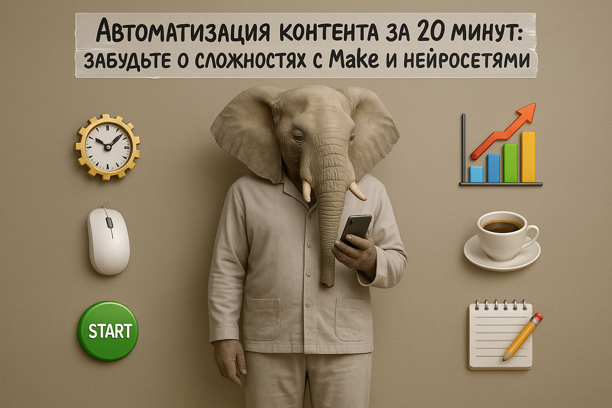 Как автоматизировать создание контента за 20 минут? Узнайте шаги и инструменты, которые сделают ваш бизнес эффективнее!