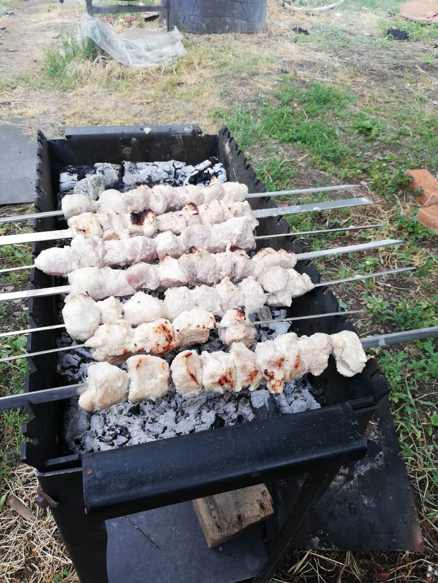 выстраданный шашлык)