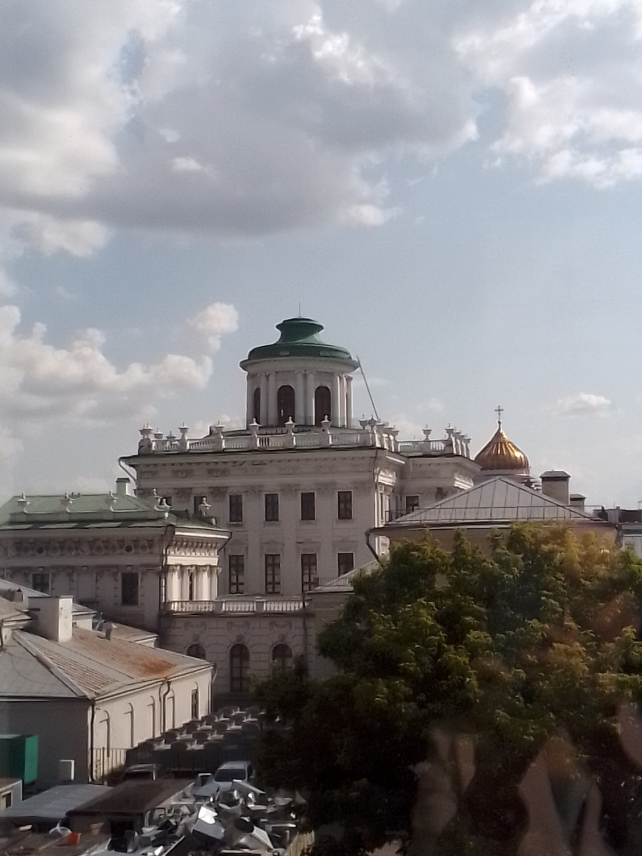 Дом Пашкова и купол Храма Христа Спасителя (@Юлия Н. Шувалова)