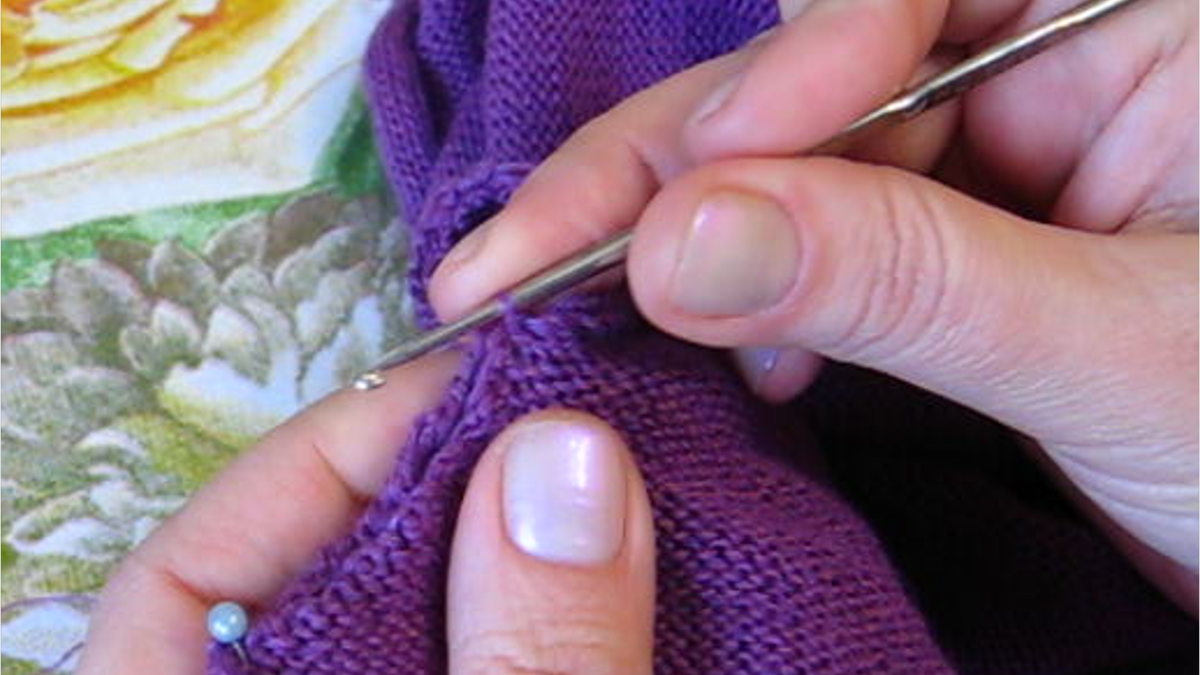 Соединительный шов крючком