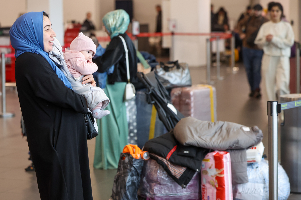 Мигранты из Средней Азии  переселяются в целыми семьями. Фото:Belkin Alexey /globallookpress