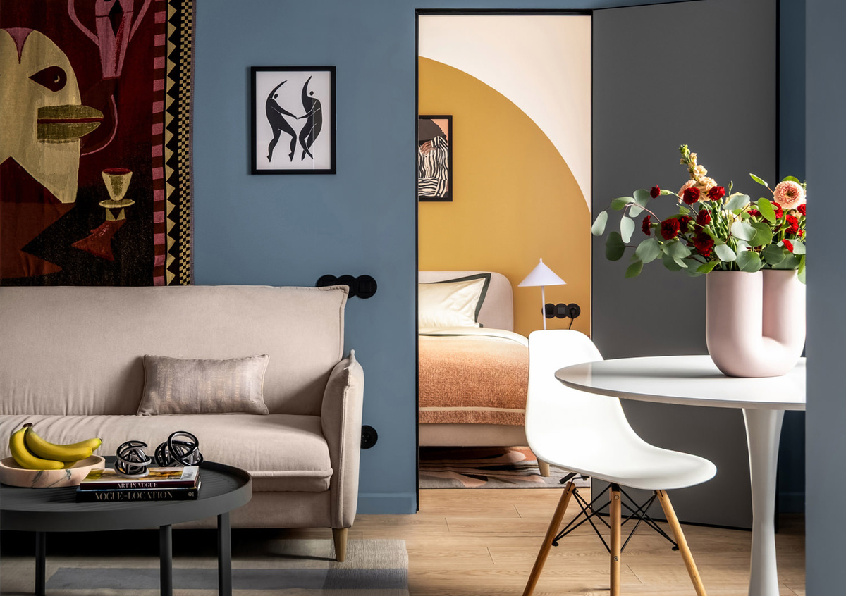 Интерьер квартиры под сдачу по проекту Мии Грабчак.