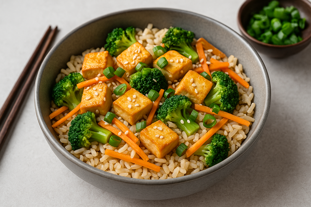 Утро без кофе и сахара? Возможно, если завтрак питает не только тело, но и мозг. Сегодня — рис с тофу, овощами и мисо. Простой рецепт, за который скажет спасибо ваш кишечник и префронтальная кора 😌
