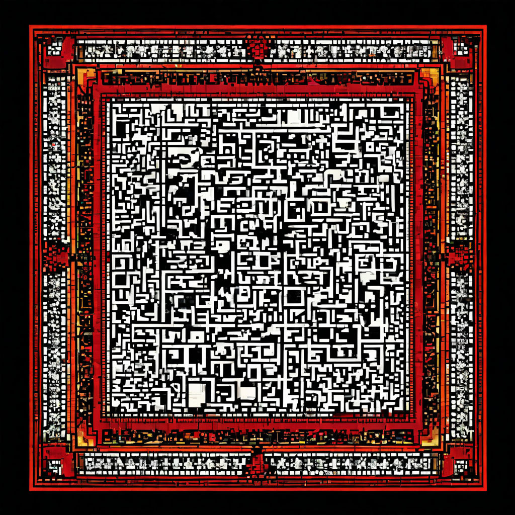 QR-код. Иллюстрация сгенерирована нейросетью