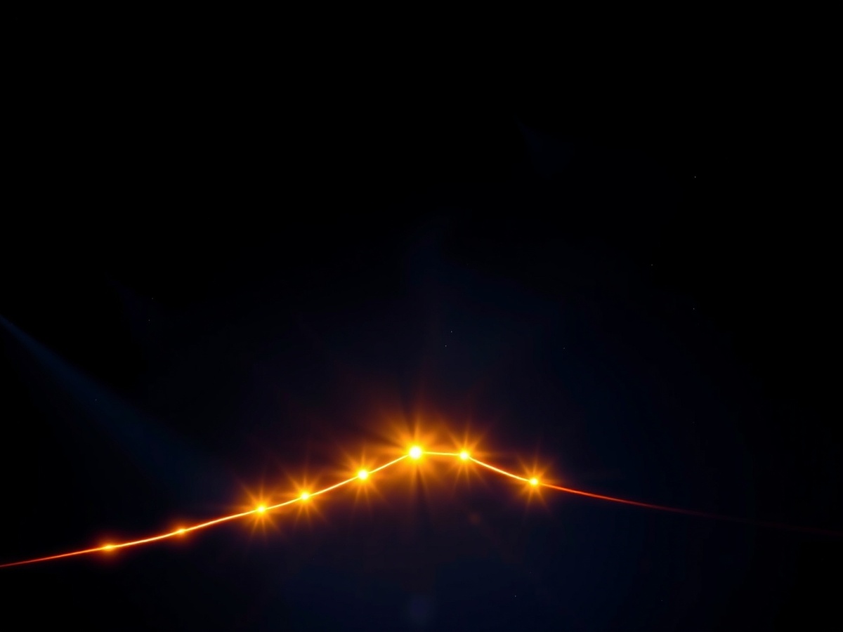 Художественная реконструкция возможного вида треугольного НЛО над пустыней Аризоны