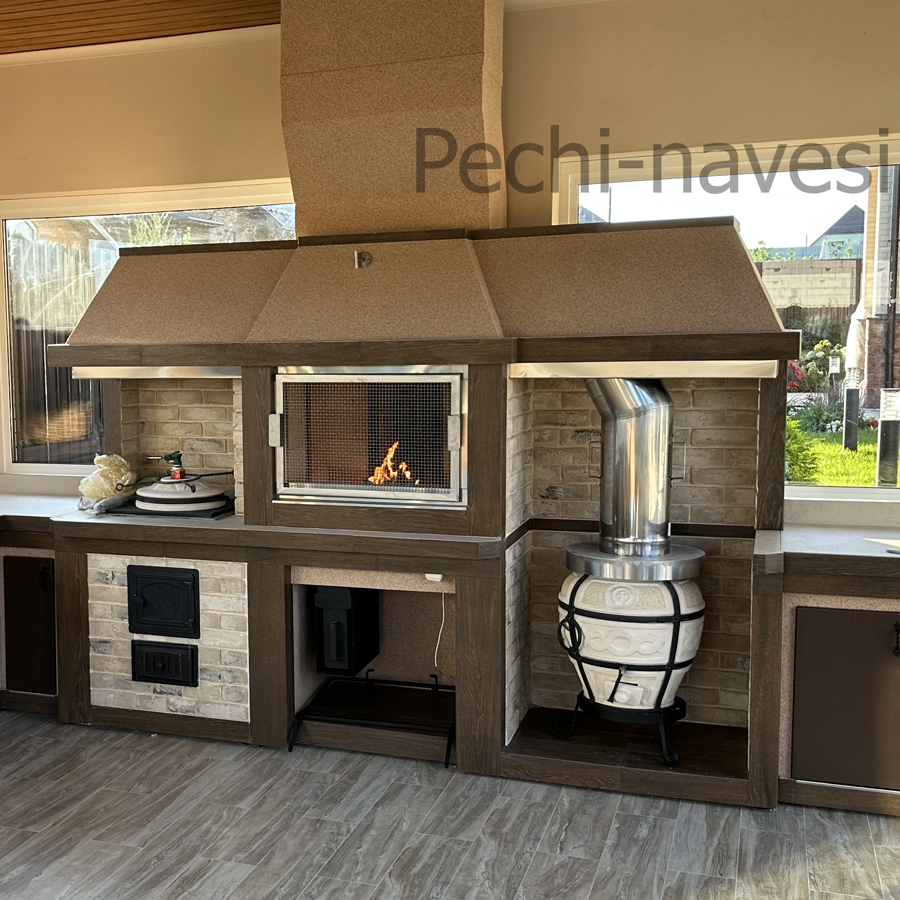 Модули Барбекю-комплекса: печь под казан, мангал, тандыр