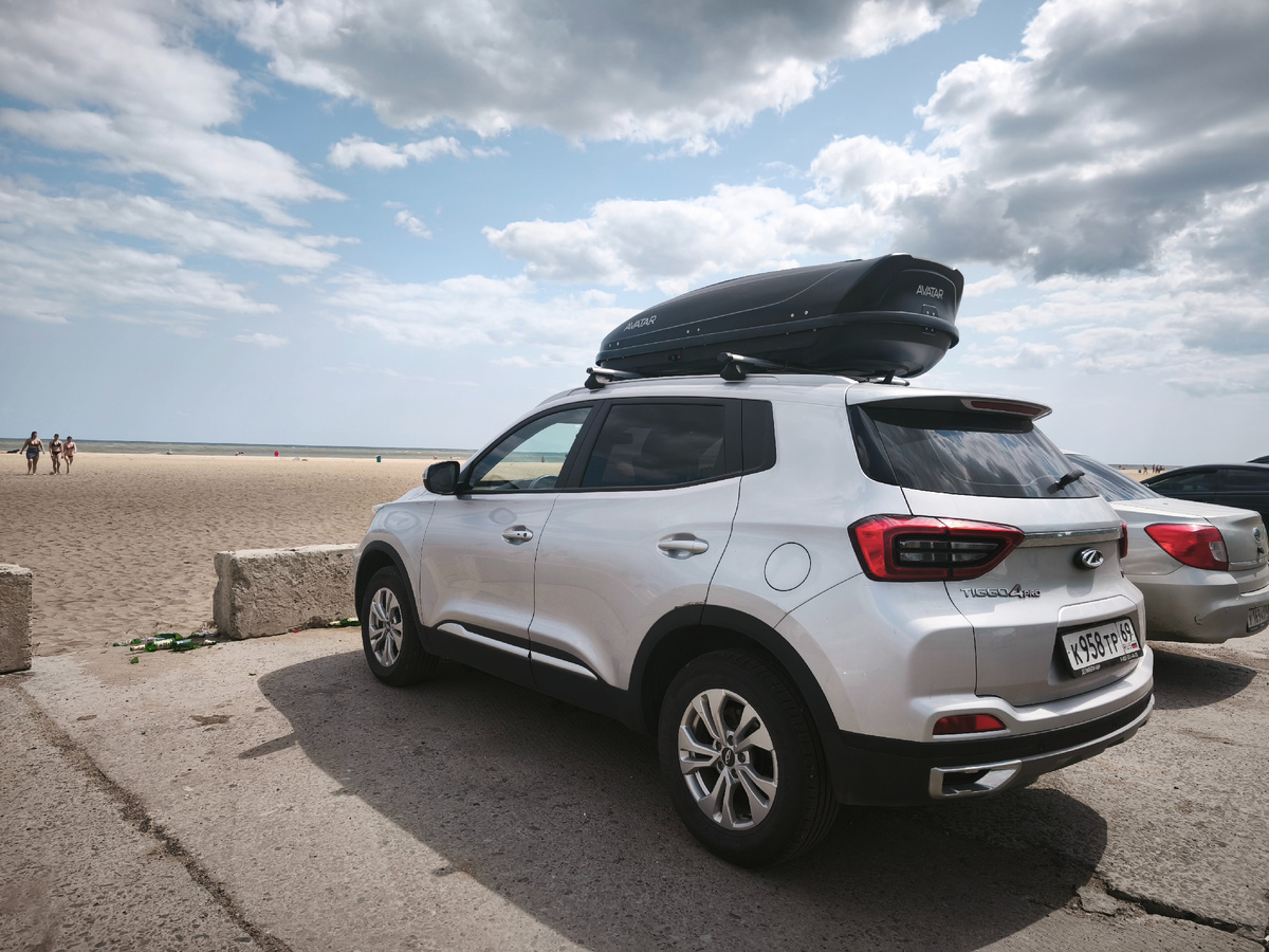 Chery Tiggo 4 Pro на берегу Азовского моря