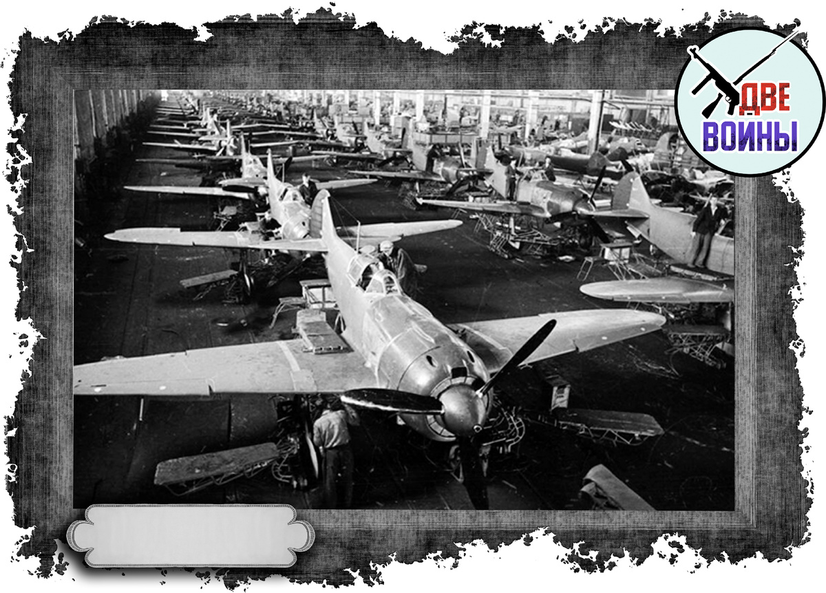 Сборка Ла-5ФН в Горьком. 1943-й год. Фото в открытом доступе.