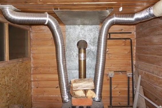 Воздушные трубы отопления