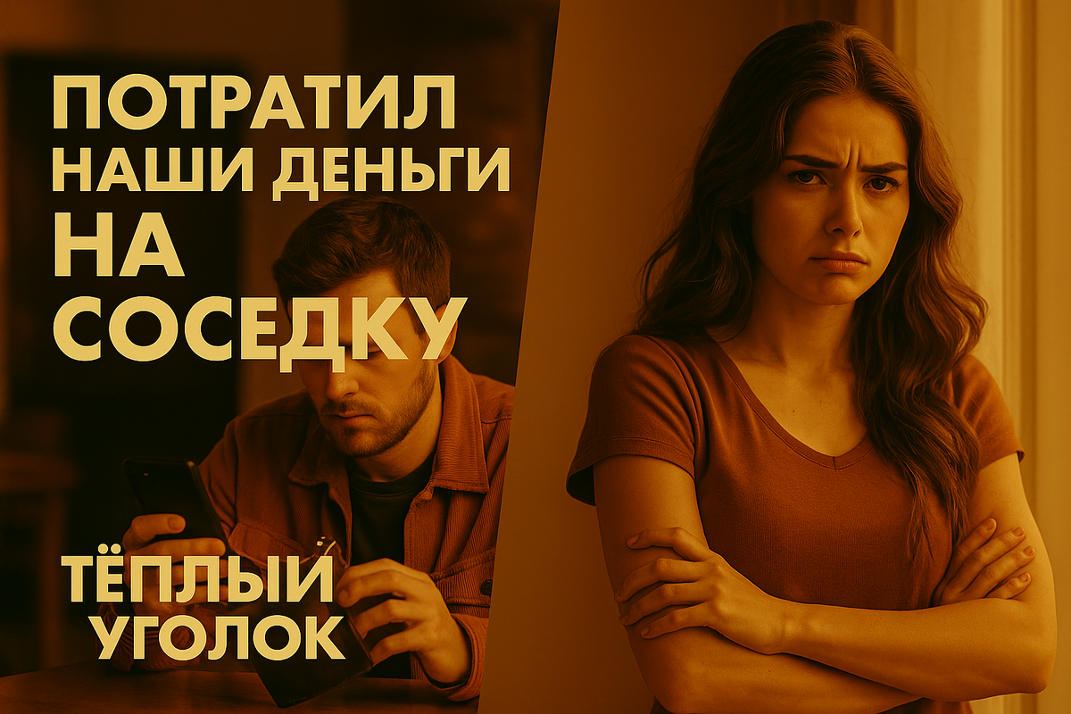 Муж потратил наши деньги на соседку: Понимаешь, у неё больше нет мужа