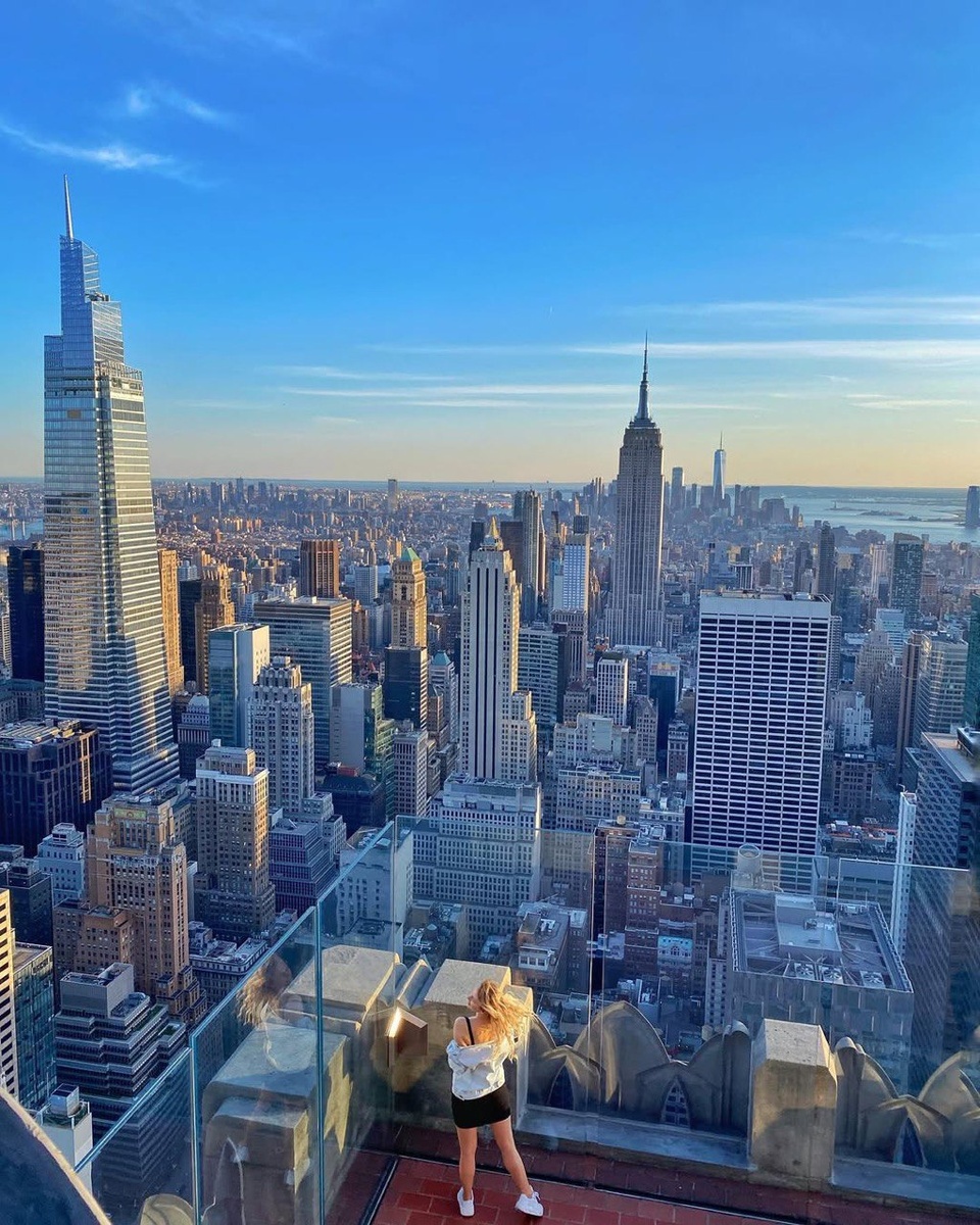 Вид на Нью-Йорк с 67 этажа Рокфелер центра