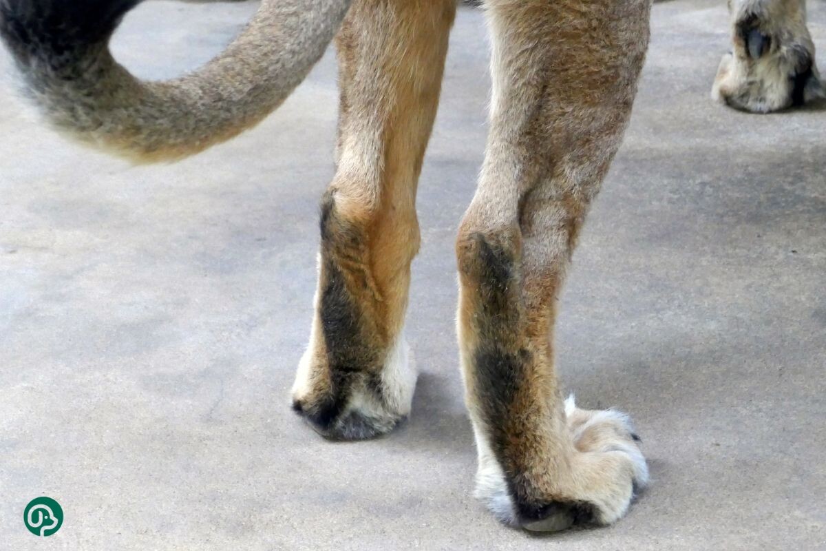 Задние лапы собаки 