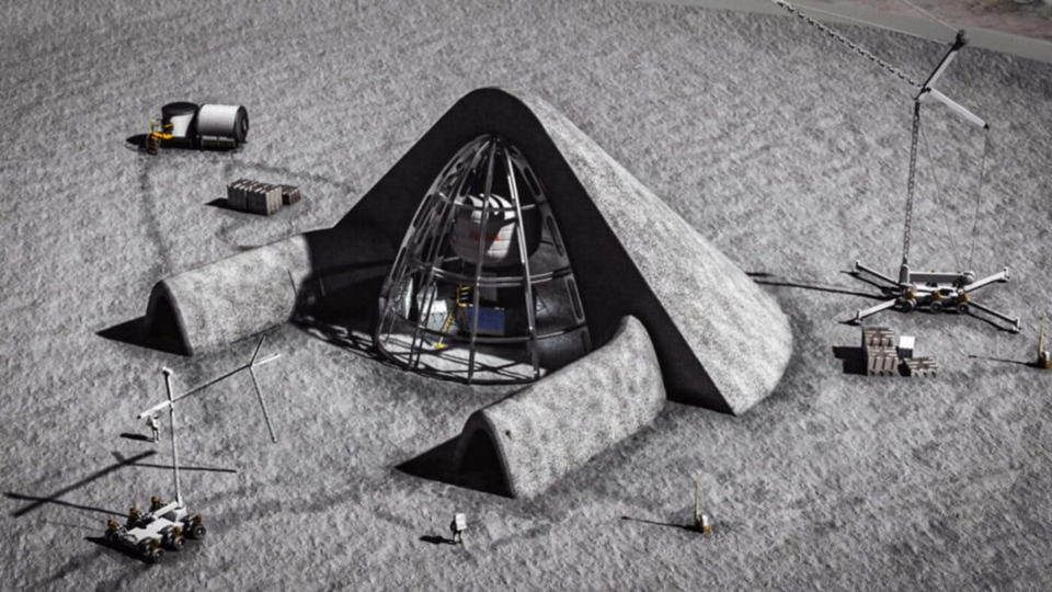 Концепция лунного убежища. Рисунок: NASA