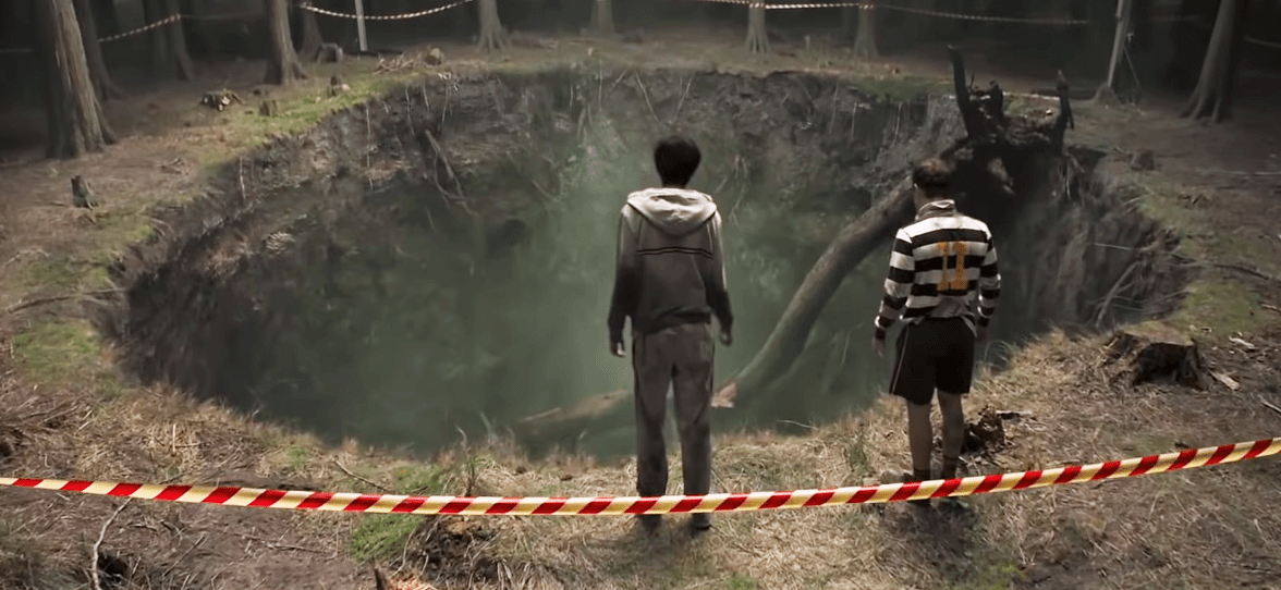 Кадр из фильма «Slaughterhouse Rulez». Режиссер: Криспиан Миллс. Производство: Catalyst Global Media, Sony Pictures Intnernational, Stolen Picture