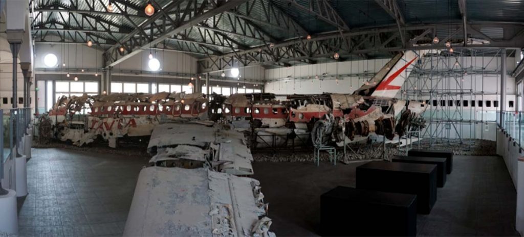 Тщательно реконструированный фюзеляж разбившегося самолёта Itavia 870 (Фабио Ди Франческо / CC BY-SA 4.0)