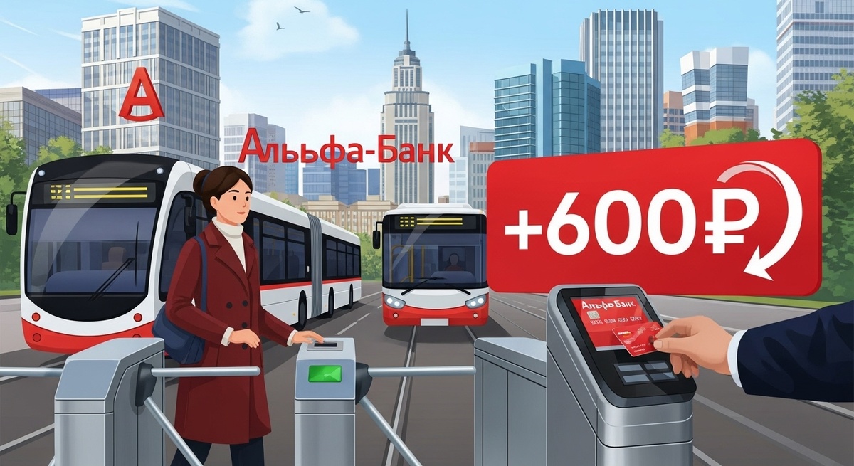 Кэшбэк на транспорт от Альфа-Банка — инструкция для жителей города, как вернуть до 600 рублей в неделю