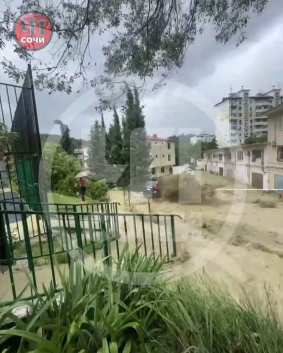 Фото с телеграм канала "ЧП Сочи" 16 июня.