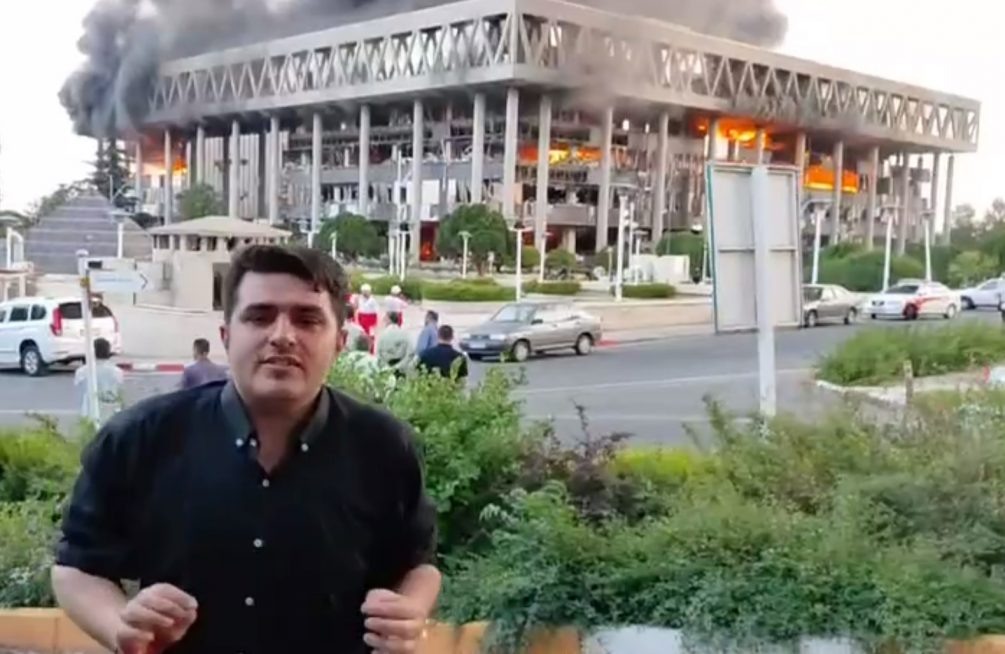   Израиль ударил по зданию иранской государственной телекомпании IRIB в Тегеране.