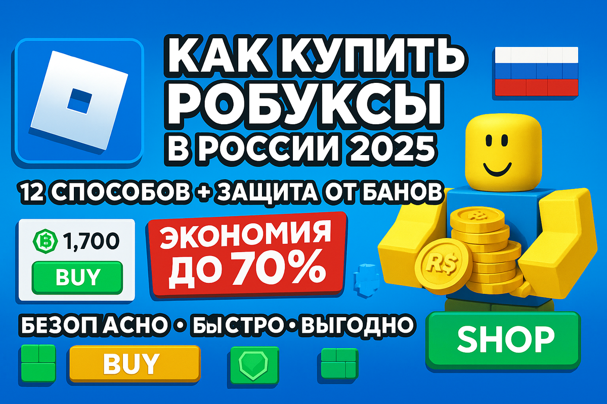 Как купить робуксы в России 2025 полный гид по 12 лучшим способам + защита от банов