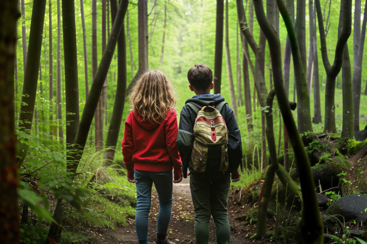 История спасения потерявшихся в лесу детей: «Мама вызвала все спецслужбы».  Фото: Изображение сгенерировано нейросетью Kandinsky 3.1