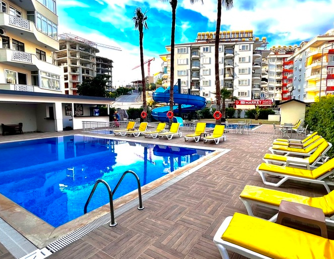 Вид с балкона примерно такой