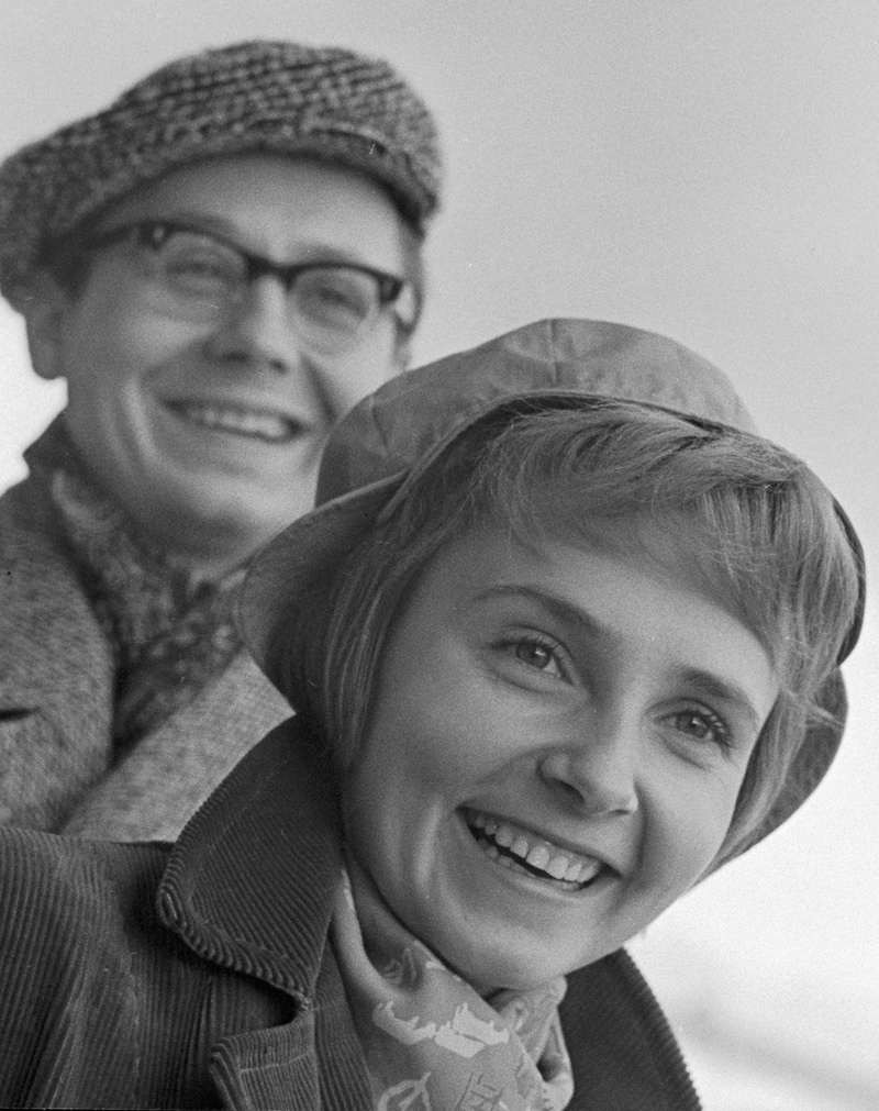    Артисты Людмила Крылова и Олег Табаков. 1964 г. Фото: РИА Новости/ Мирослав Муразов