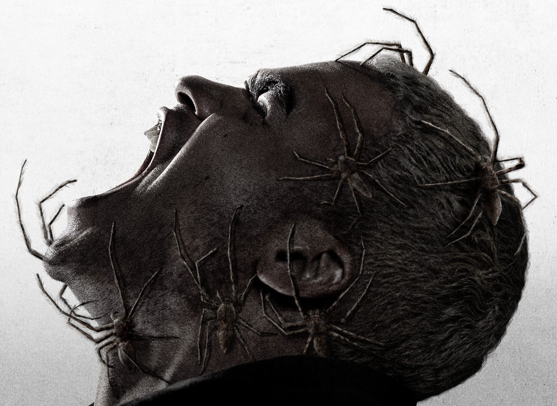 Фрагмент постера французского фильма ужасов «Паутина страха»