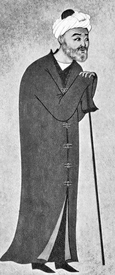 Махмуд Музаххиб. Портрет Алишера Навои. Миниатюра. XVI век