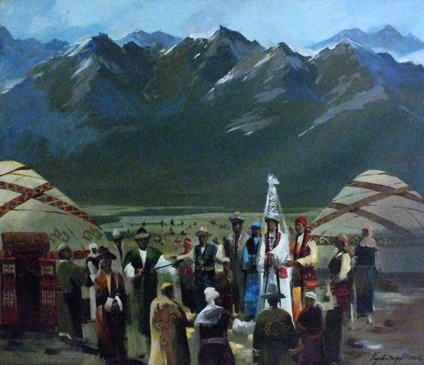 Кулбатыров Р "Беташар"  галерея ведерникова Алматы март 2013 г Номад