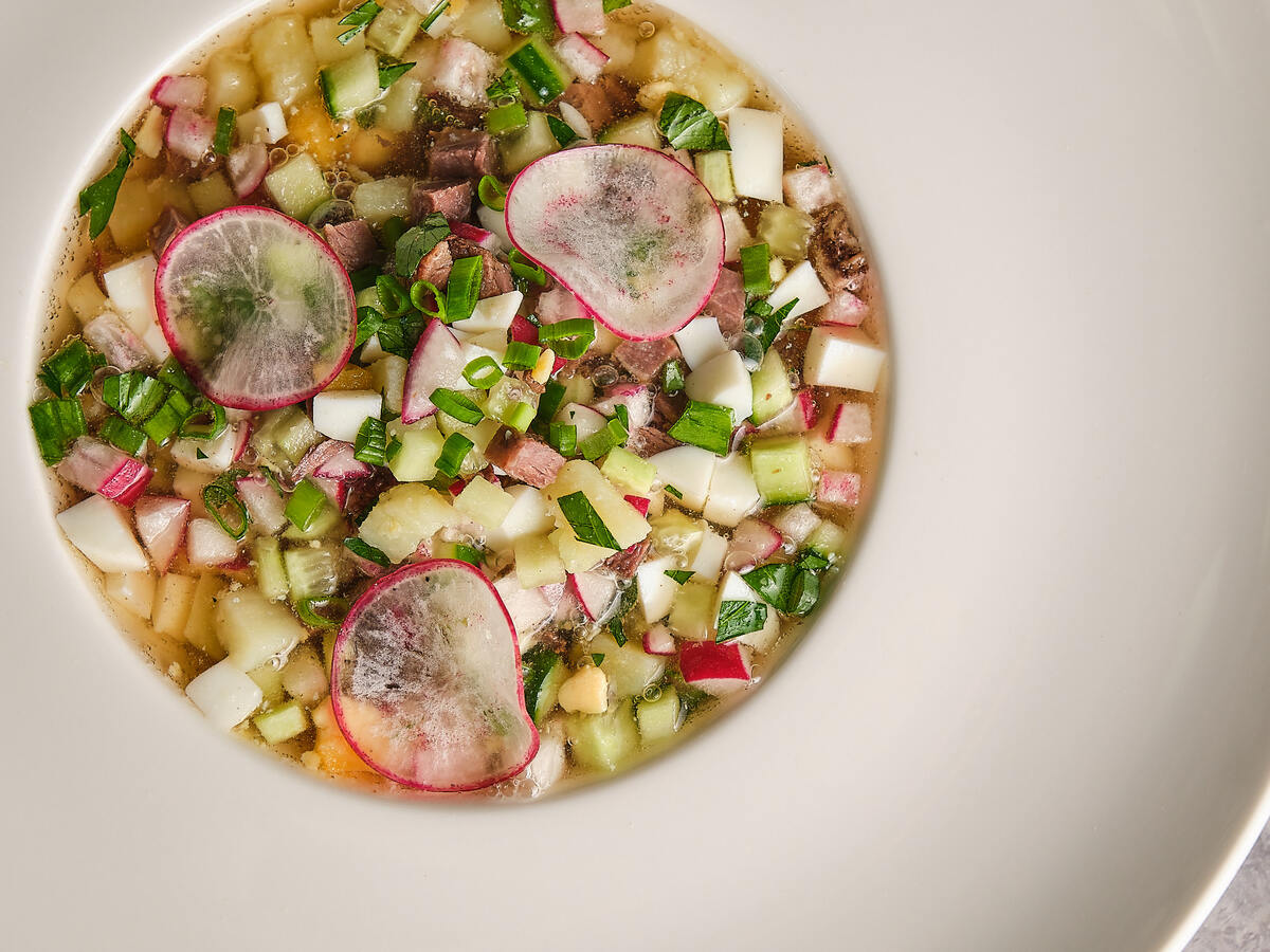 Окрошка на квасе