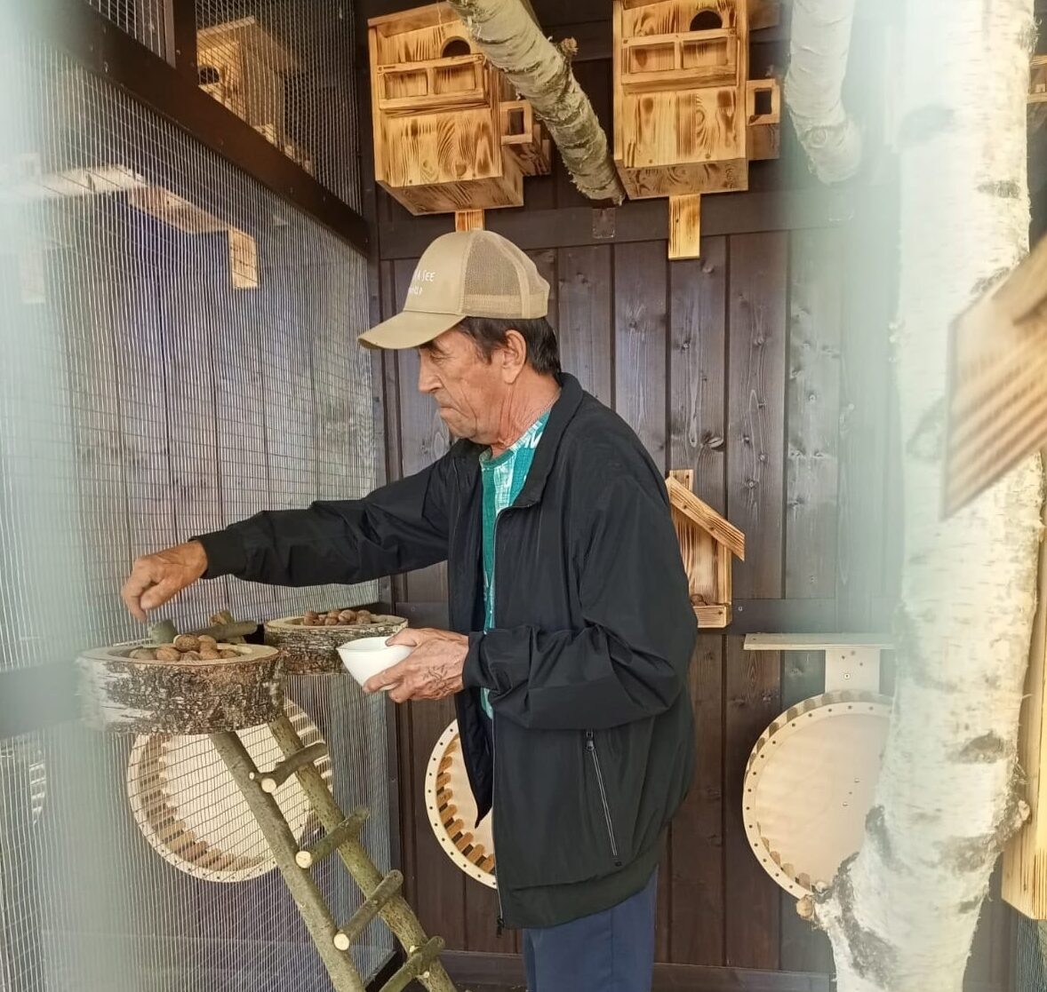    Пенсионеры выходят в парк каждый день. Фото: сообщество VK «Дом-интернат для престарелых и инвалидов Елабуга»