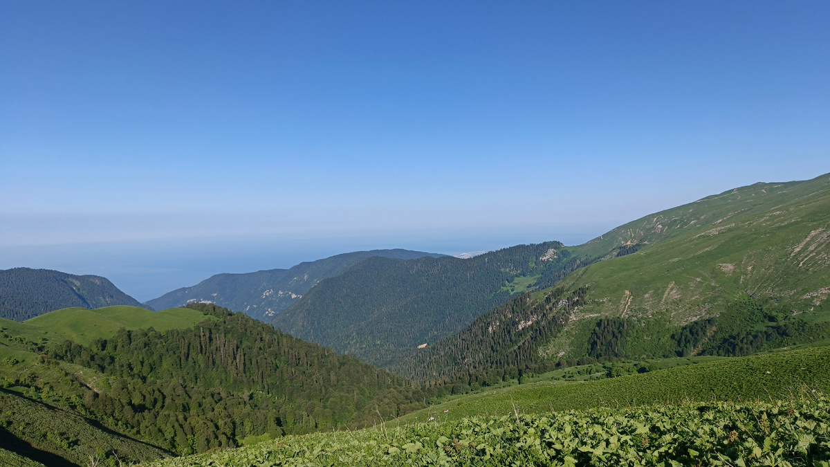 Фото на маршруте третьего дня похода. Июнь 2025. 