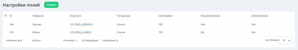 Поля с типом "Список" в смарт-процессах