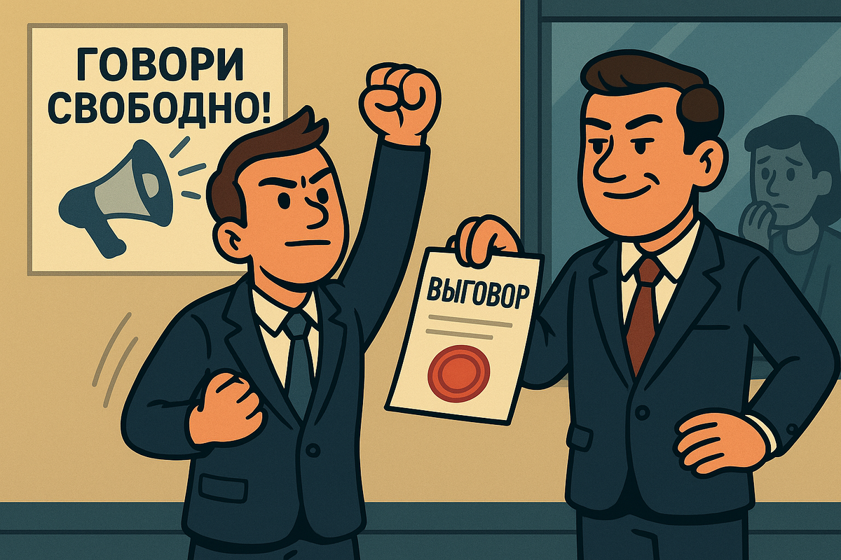 Отстаивание своей позиции на работе.