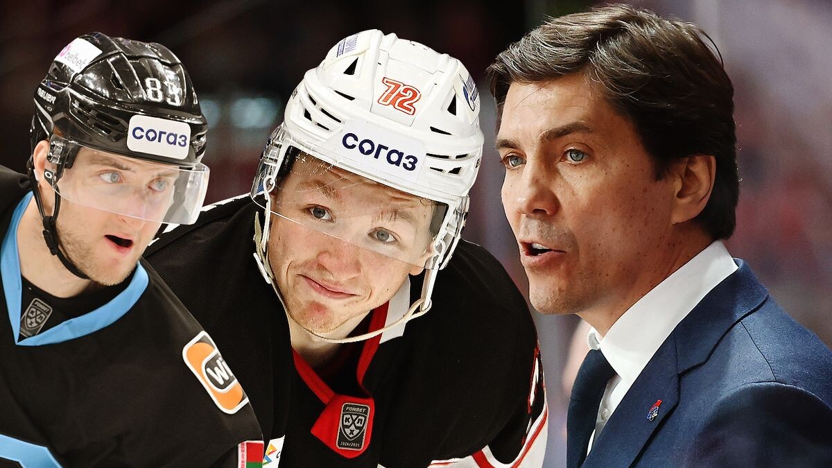    Денис Костюченко, Антон Вымотов и Ярослав Неелов, photo.khl.ru