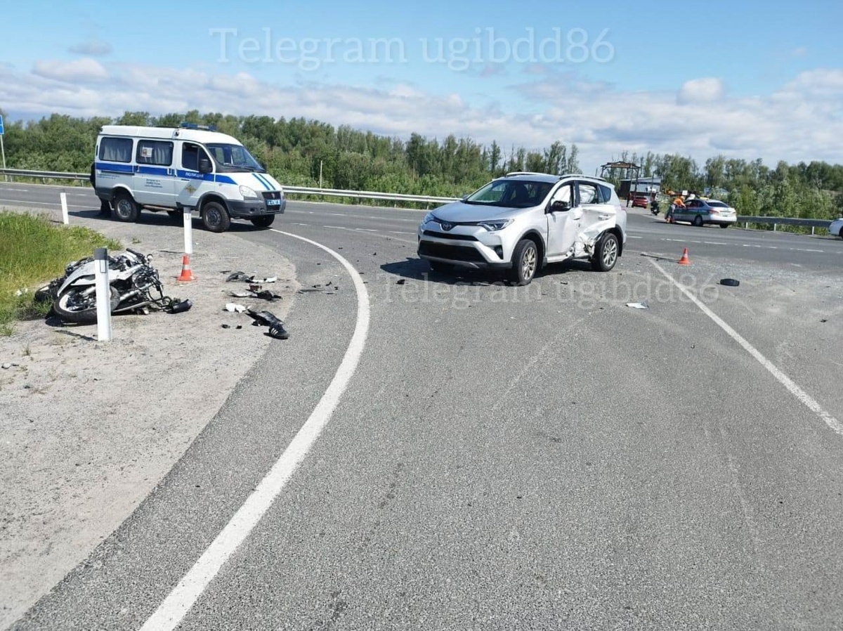    В Ханты-Мансийском районе погиб мотоциклист