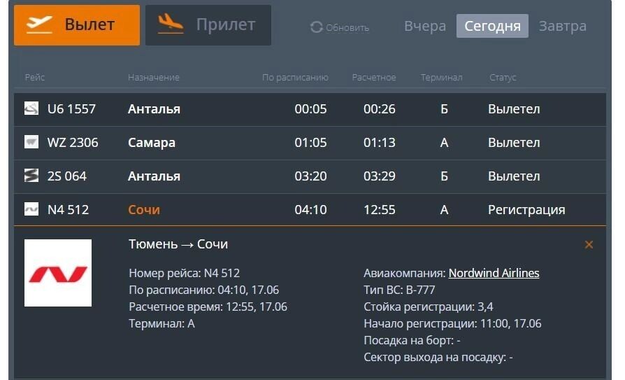     Источник: онлайн-табло Рощино