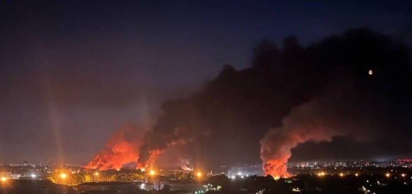    Киев в огне после массированной атаки ВС РФ