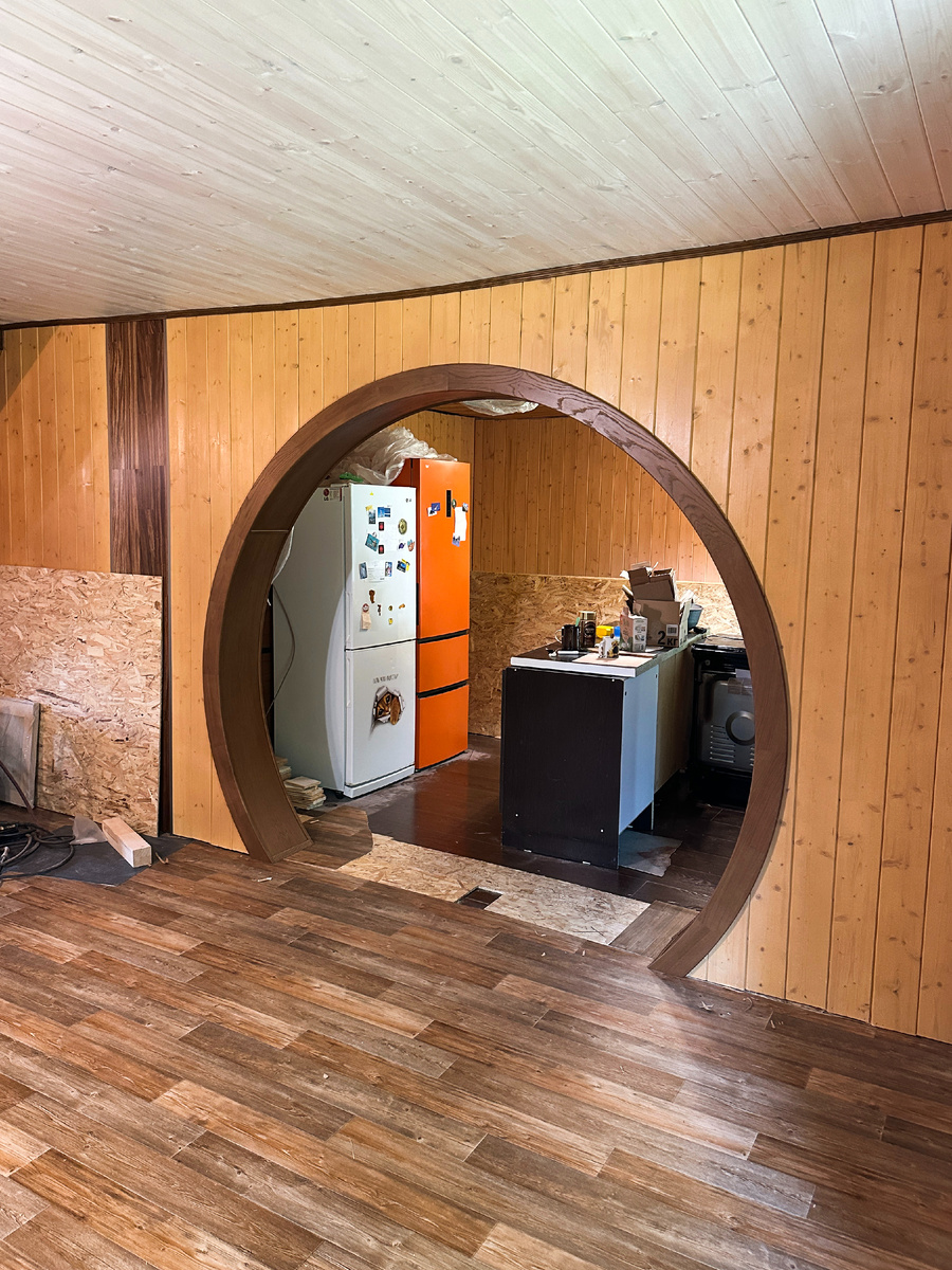 Круглая арки из массива дуба